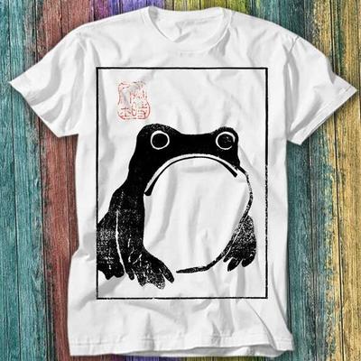 Unimpressed Frog Japanese Art Star Demons Matsumoto Hoji T Shirt Top Tee 180