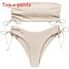 Bikini Swimsuit Women With Polyester Fabric And Seamless Design For Beach Vacation