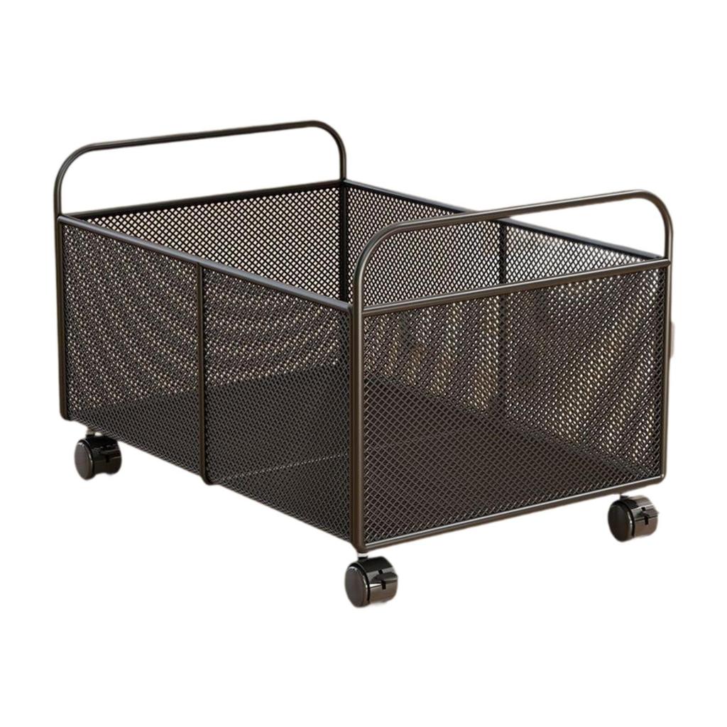 Decorative Wire Basket, Fruit Bowl with Wheels for Home.