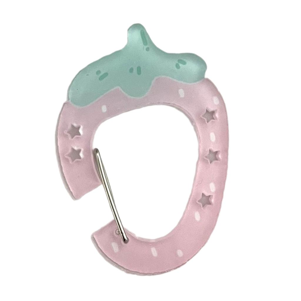 Leichter Acryl-Karabiner-Schlüsselanhänger Rucksackanhänger Handbuchdekoration Einzigartiges Geschenk für Studenten Büroangestellte