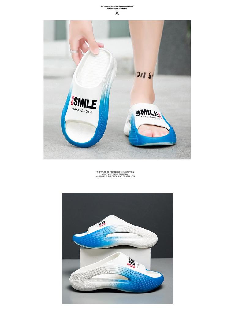 Męskie sportowe klapki outdoorowe antypoślizgowe 2025 - Letnie obuwie do wody i na plażę z jednym paskiem, komfort jak kupa.