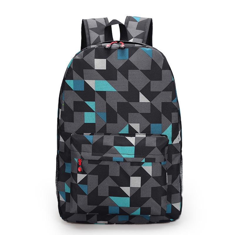 3 Piece School Backpack Set for Students Large Capacity Oxford Cloth Schoolbag with Shoulder Strap and Pencil Case
