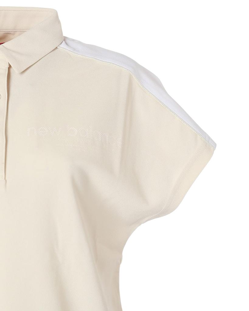 Golf Polo Shirt 2 [New Balance] Short-Sleeve (Stretchable & Ultra-Quick Drying) / Women's / 012-6168502 040_Beige [L]