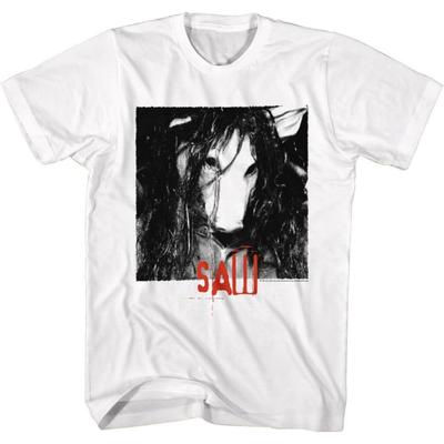 Saw Movie T Shirt Pig Mask Adult Short Sleeve T Shirts Horror Film Graphic Tees