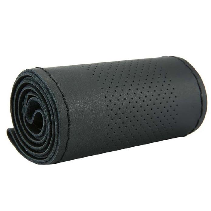 Καλύμματα Τιμονιού Αυτοκινήτου Πλεξούδα DIY 38cm Μαλακό Τεχνητό Δέρμα Καλύμματα Αυτοκινήτου Αυτοκίνητο Με Βελόνα Και Κλωστή Αξεσουάρ Αυτοκινήτου