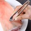 1PS Stainless Steel Tweezers For Food Chef Kitchen TongsRemoving Pliers And Fishbone Clips Kitchen Gadgets Seafood Tools