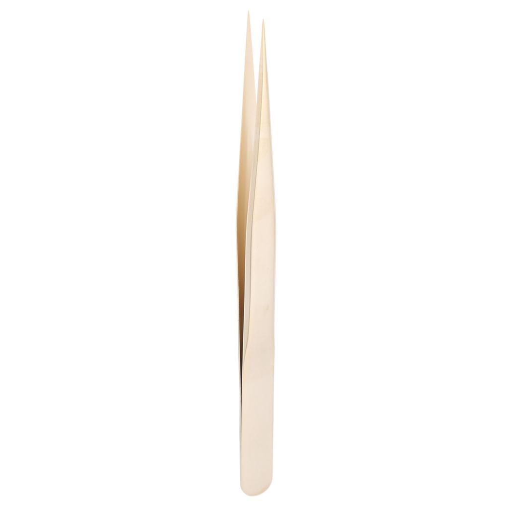 Multifunkční pinzeta na nehtové umění Ocelová zlatá rovná pinzeta na řasy Manikúra