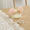 New Arrival Straw Hat And Bag Set For Girls Kids Fashion Summer Bow Lovely Princess Sun Cap Outdoor Cartoon Beach Waved Hats