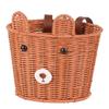 Boys Girls Bicycles Basket Adjustable Plastic Woven Tricycle Basket Bicycles Front Handlebar Basket Easy to Install