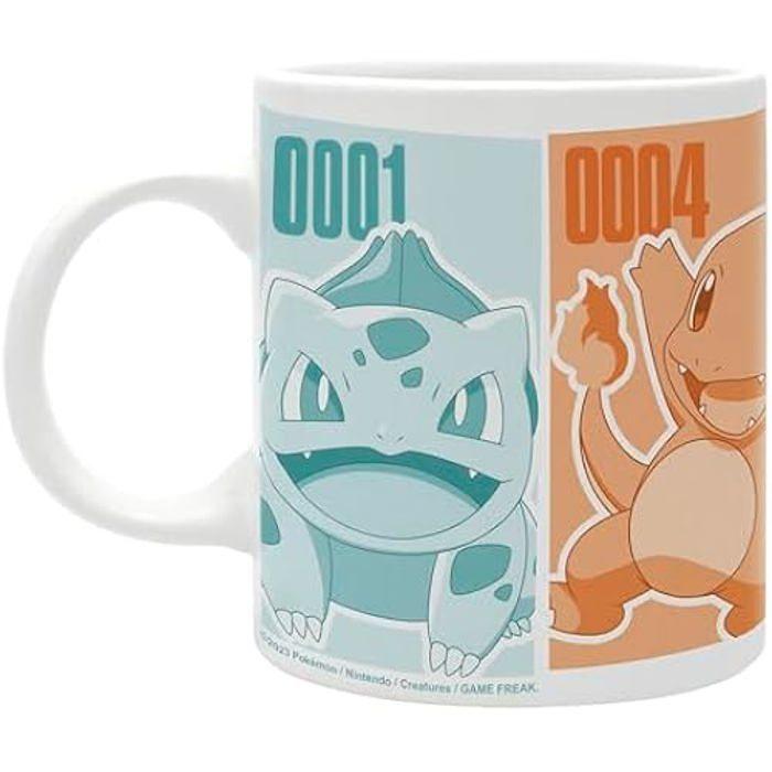 Mug Pokémon Pikachu & Kanto Starters - ABYSTYLE - Céramique - 320 ml - Micro-ondes & lave-vaisselle