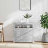 Vidaxl Cabinet With LED Lighting, Concrete Gray, 80 X 35 X 75 Cm
