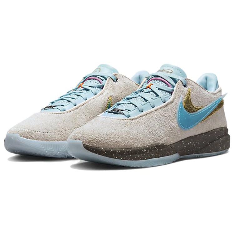 Nike UNKNWN X LeBron 20 EP Message In a Bottle Men Sneakers Cream Guava-Ice Emerald-Rise DV9089-801