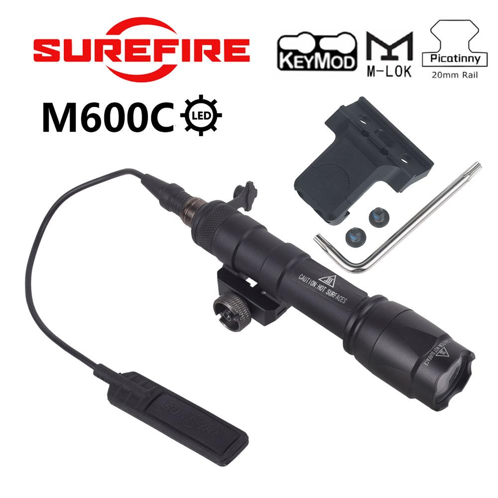 QD Quick Release Scout Light Side Rail Mount For Surefire M300 M600 Tactical Flashlight Fit Mlok Keymod 20mm Picatinny Rail