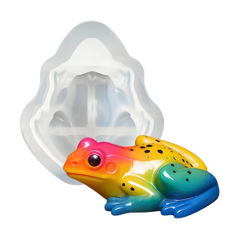 Flexible Silicone DIY Mold for Cartoon Desktop Animal Resin Figurines Crafting Easy Demolding Craft Home Decoration
