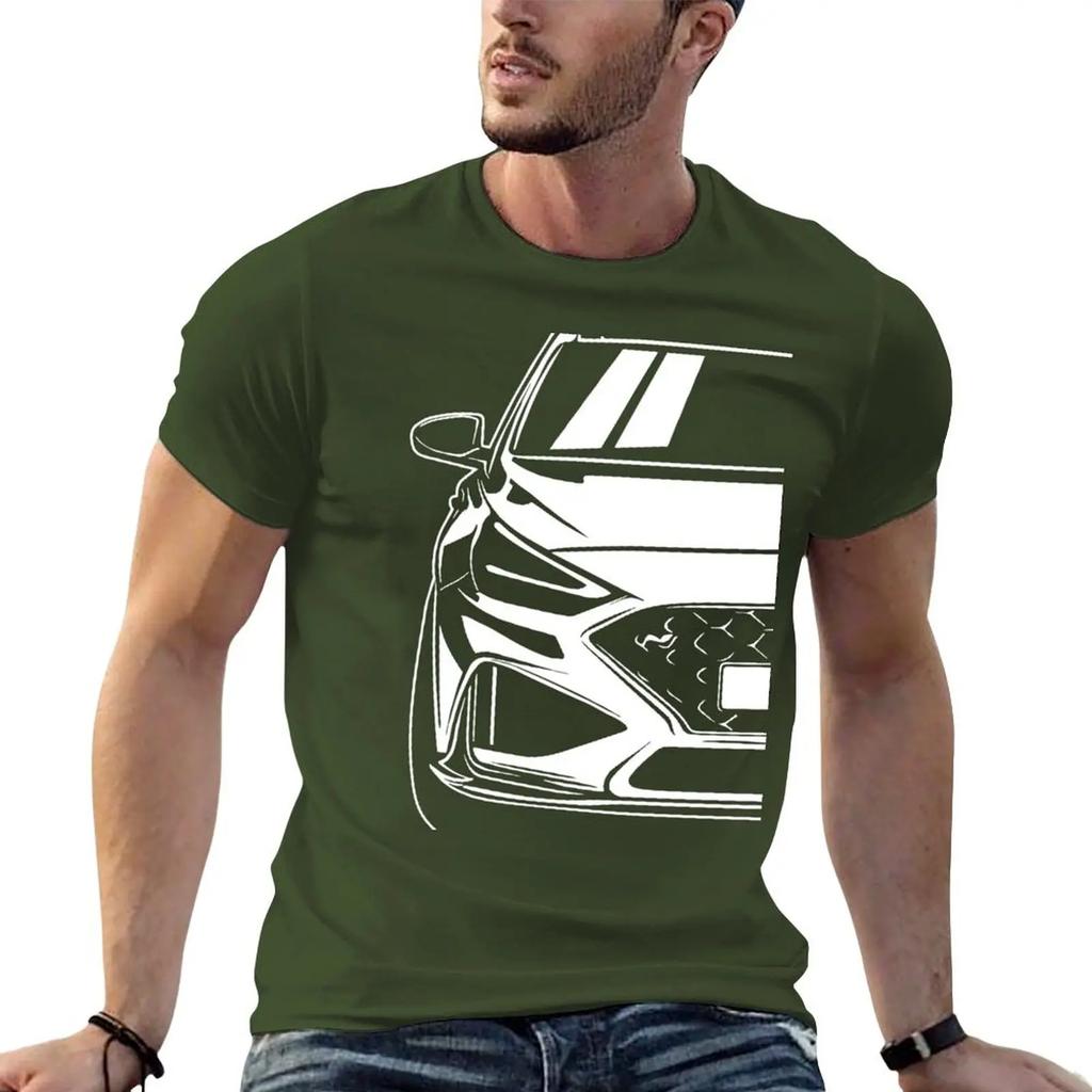 Car Illustration of a i30N i30 T-shirt anime clothes summer tops kawaii clothes clothes