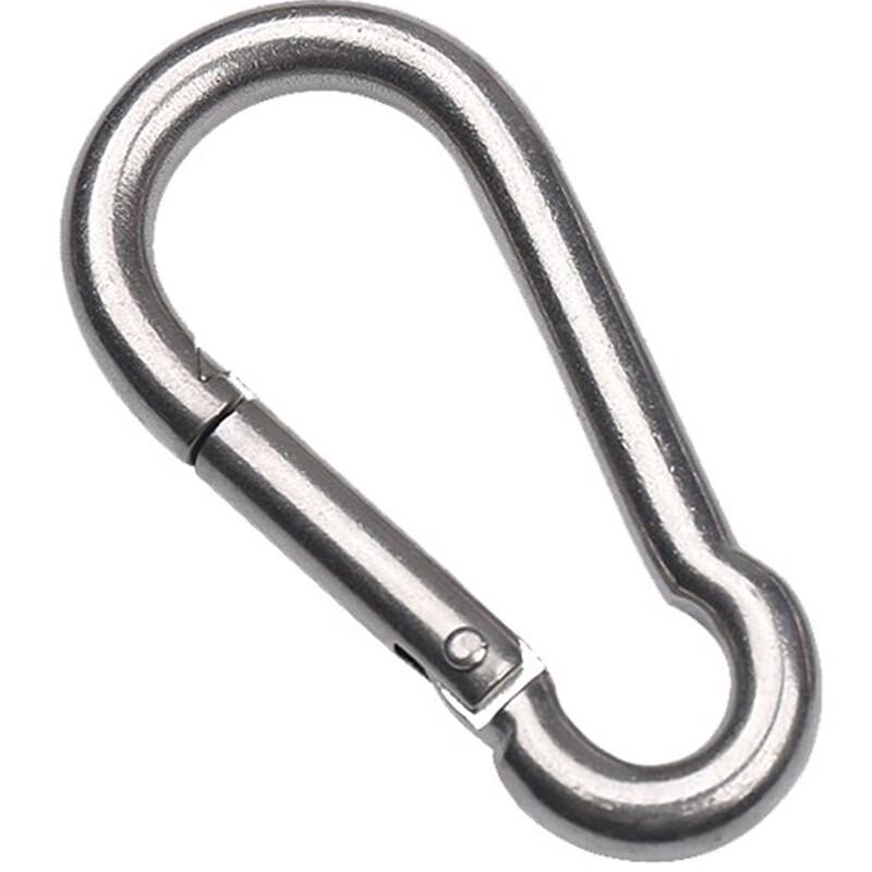 304 Stainless Steel M7 Spring Hook Carabiner - 5 Pack