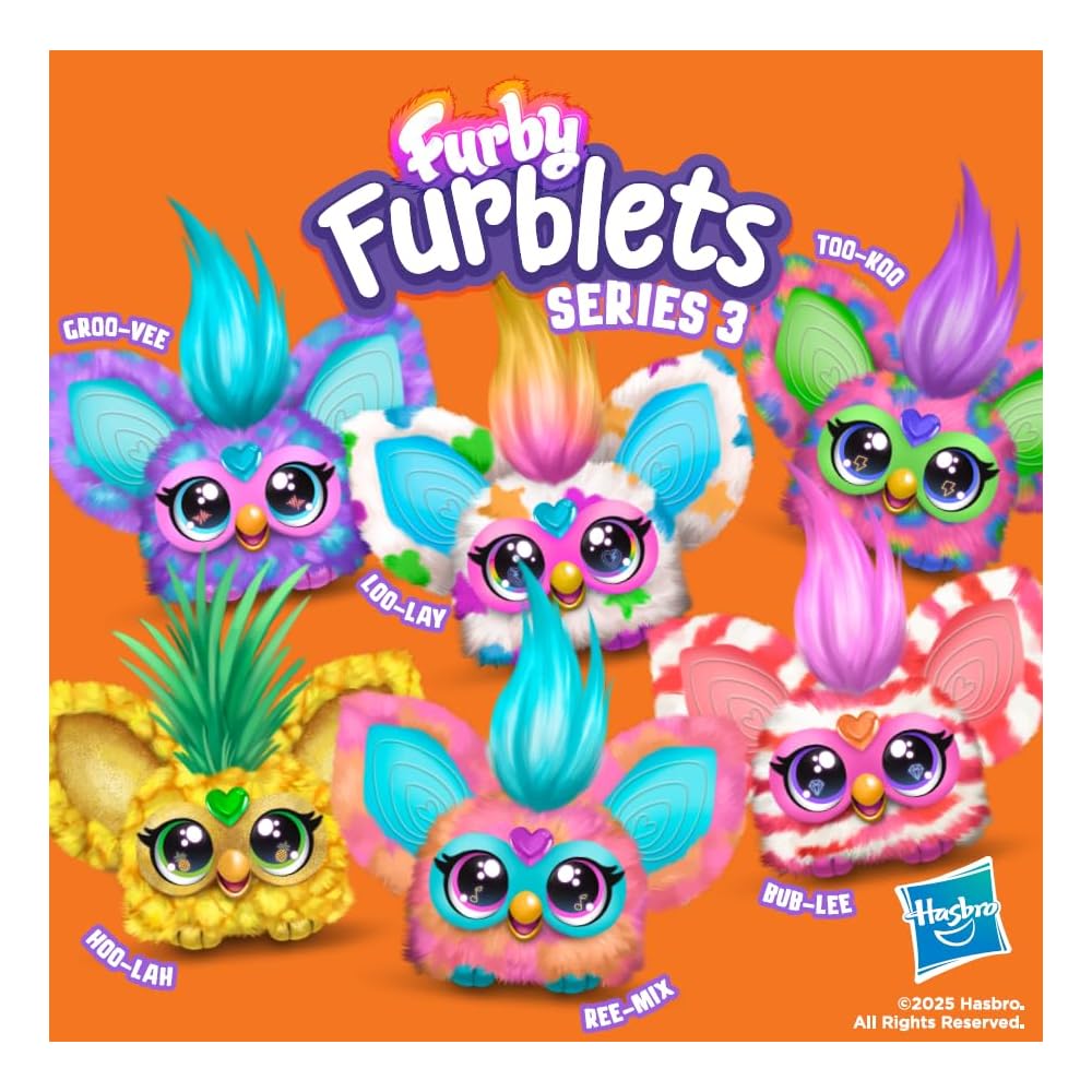 Hasbro Furby Furblets Mini Friend 45 Sounds Interactive Plush Toy Ages 6+ Multicolor G1613