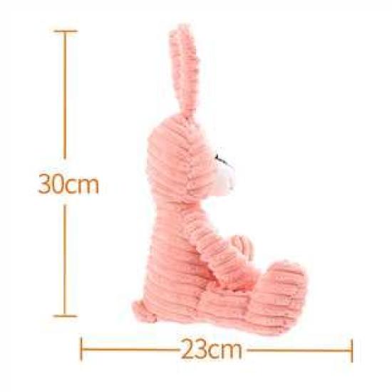 Aprikosenfarbenes Lamm Roter Kord Hase Plüschtier für Kinder, Weicher und Niedlicher Flauschiger Roter Kord Hase für Mädchen und Jungen, 23cm