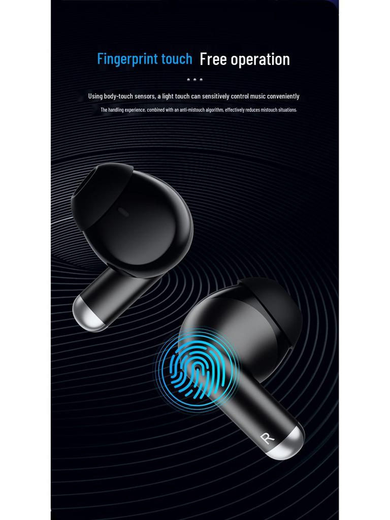 K50 Zinc Alloy True Wireless Bluetooth Earbuds, Long Battery Life, Compatible with Apple & Huawei