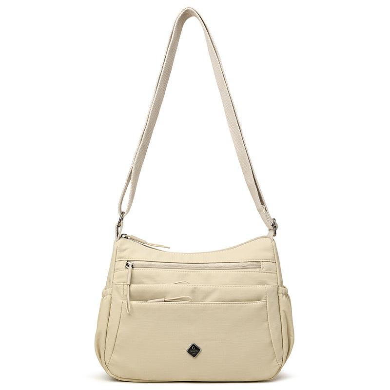 

Одноплечная сумка кроссбоди, Повседневная и универсальная сумка для мамы, Женская сумка большой вместимости с несколькими отделениями для работы бежевый
