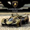 1/22 Lamborghini V12 GT Alloy Sports Car Model Diecast Metal Simulation Decoration Sound and Light Childrens Toy Car Gifts A471