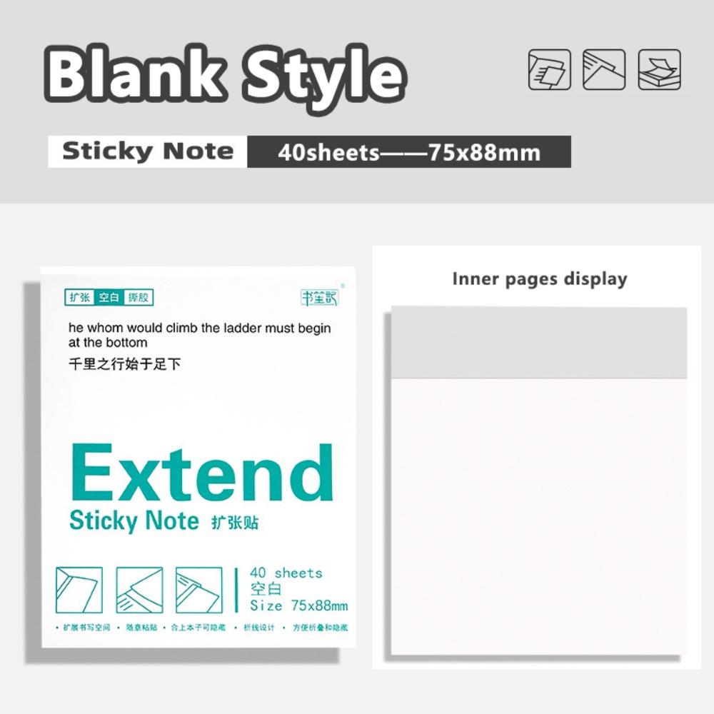

Clear See-Through Self-Stick Notes Lined/Blank/Grid Extend Sticky Notes Sticky Notes School Office L-Blank