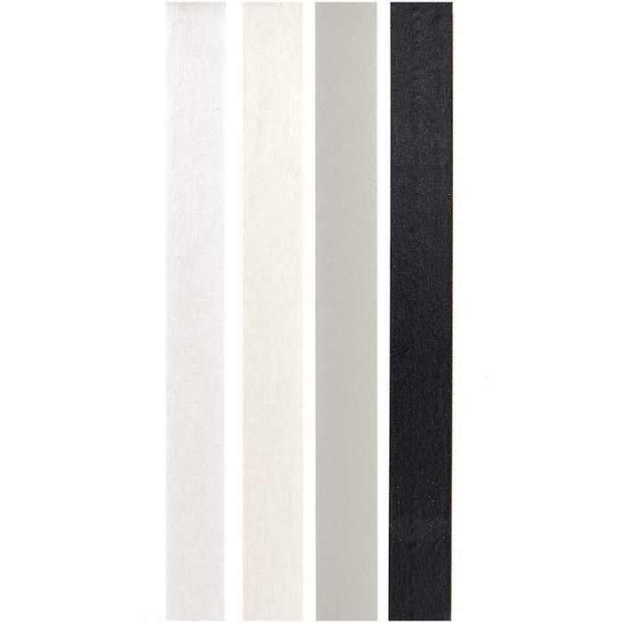 4 Masking Tapes - noir &amp; blanc