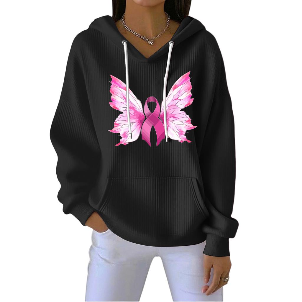Women's Fashion CasualAngel Printed Pullover Sports Long Sleeve Sweatshirt