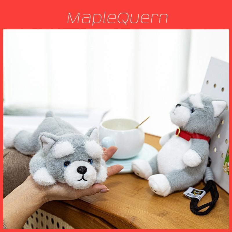 Schnauzer Plush Toy Keychain With Soft Short Pile For Backpack Decor And Gift