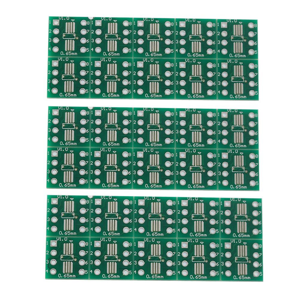 10/20/30PCS SOP8 SMD To DIP Adapter Converter  SSOP8 TSSOP8 Adapter Board Module Adapters Plate 0.65mm 1.27mm