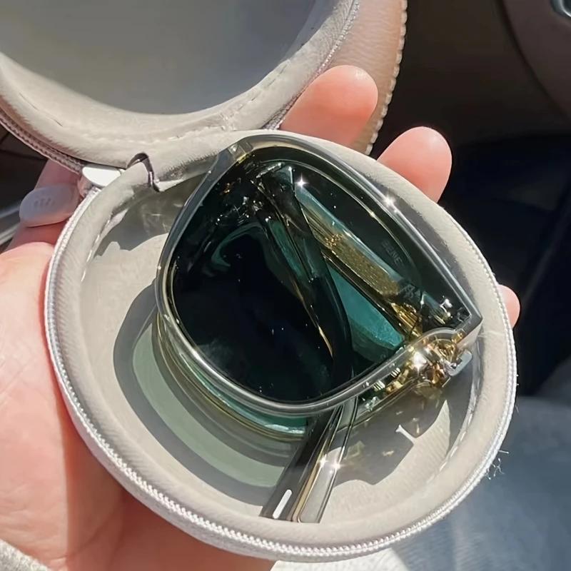 4PCS Ladies' Folding Fashion Glasses Lightweight Summer Small Face Rectangular Frame Japanese and Korean Style Accessories