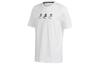 T Shirts Men's White Crew Neck Moderate Straight Fit GL2224