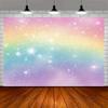 Colorful Sparkling Background Girl Dreamy Rainbow Color Party Decoration Backdrop Wedding Adult Celebration Banner Supplies Prop