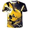 2026 New Anime Pikachu Children 3D Fashion Casual T-shirt Pokemon Boys Girls Kids Cosplay Yellow Clothing T-shirt Short Sleeve