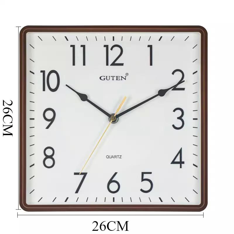 Silent Wall Clocks Square Minimalist Stylish Modern Wall Clock Elegant Art Aesthetic Watch Home Living Room Decoration Ornaments