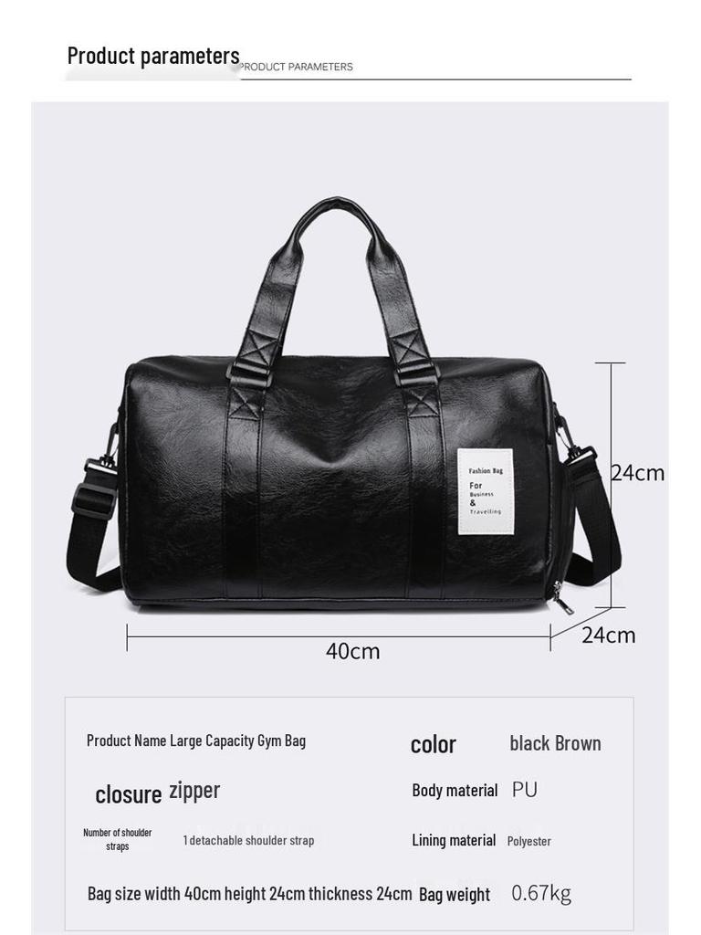 Trendy Women's Water-Resistant Gym and Yoga Bag with Custom Logo and Large Capacity