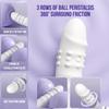 Dildo Vibrante con Movimento Spingente con molteplici modalità di vibrazione/succhiamento, Giocattoli Sessuali Multifunzione Impermeabili Spingenti, con Leccata