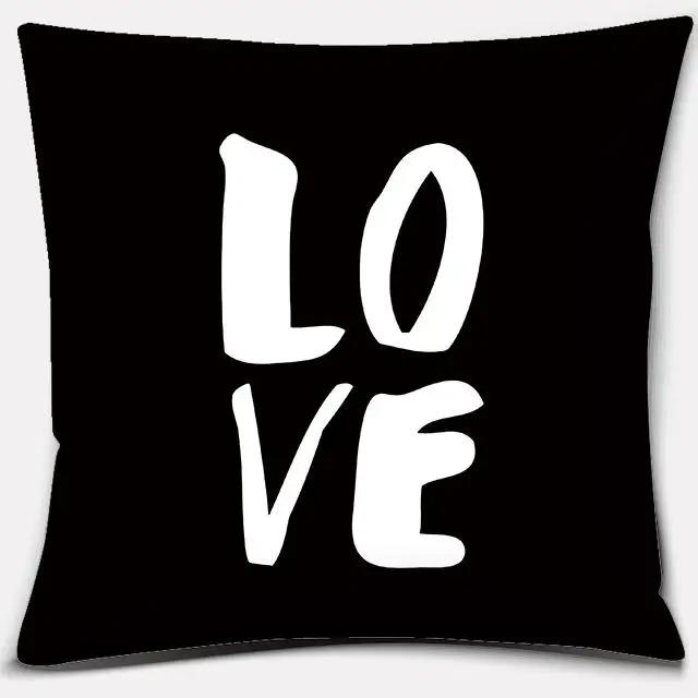 Black and White Style Decorative Pillowcase Car Ornaments Office Living Room Sofa Home Pillowcase
