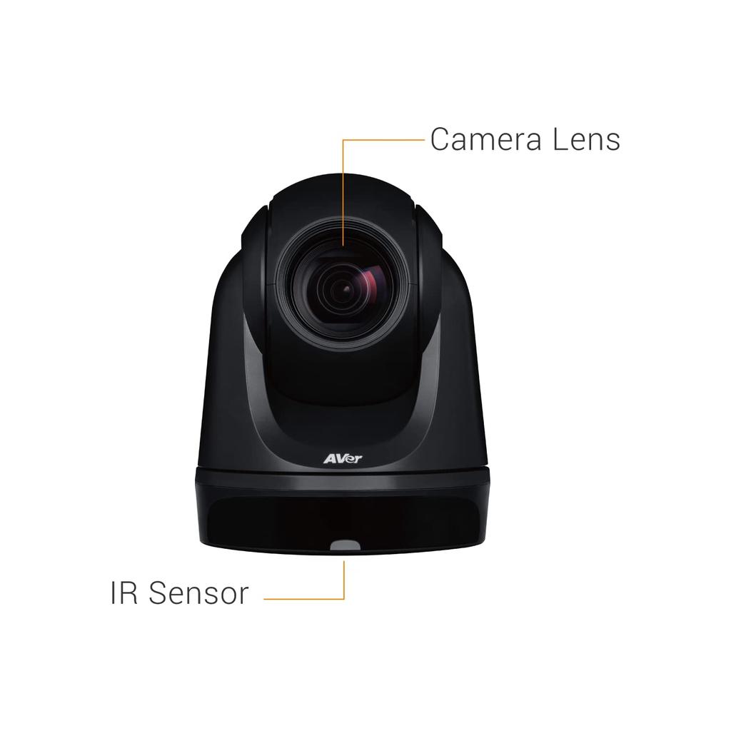 AVER DL30 Remote Camera with AI Auto Tracking Function Full HD 1080p 12x Optical Zoom Automatically Detects and Tracks People with AI (60fps)