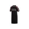Originals Women's Color Block Short Sleeve Casual Sports T-Shirt Dress Black White Pink DH4190