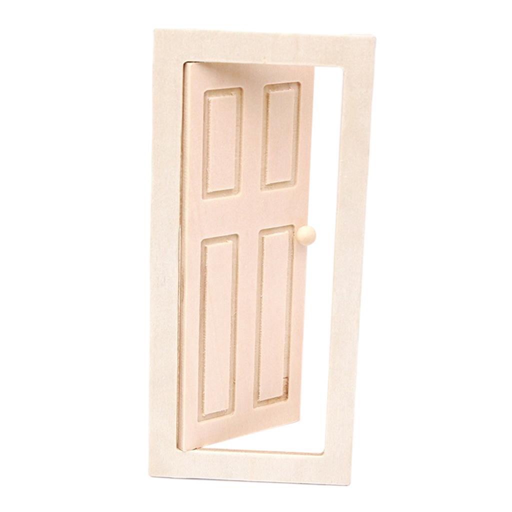1:12 Doll House Miniature Door Educational Simulation Model for girls and boys