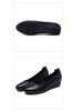 Spring/Summer Low Heel Work Shoes for Middle-Aged & Elderly Women - Soft Sole, Professional Leather Shoes for Hotel & Flight Attendant Use.