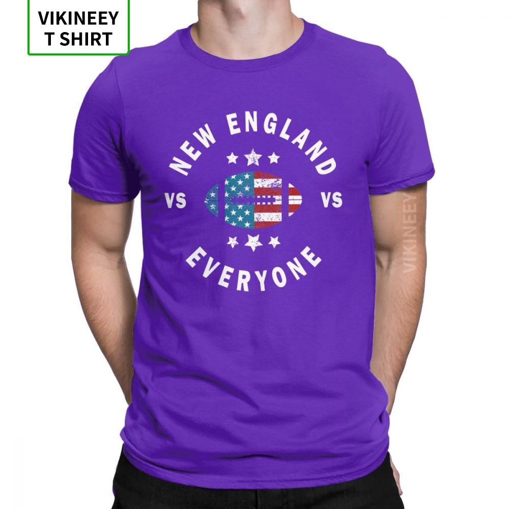 Unisexs T Shirts Funny Distressed New England Vs Everyone Amazing Fans Patriots Tees Crew Neck Clothing Cotton Summer Tshirt