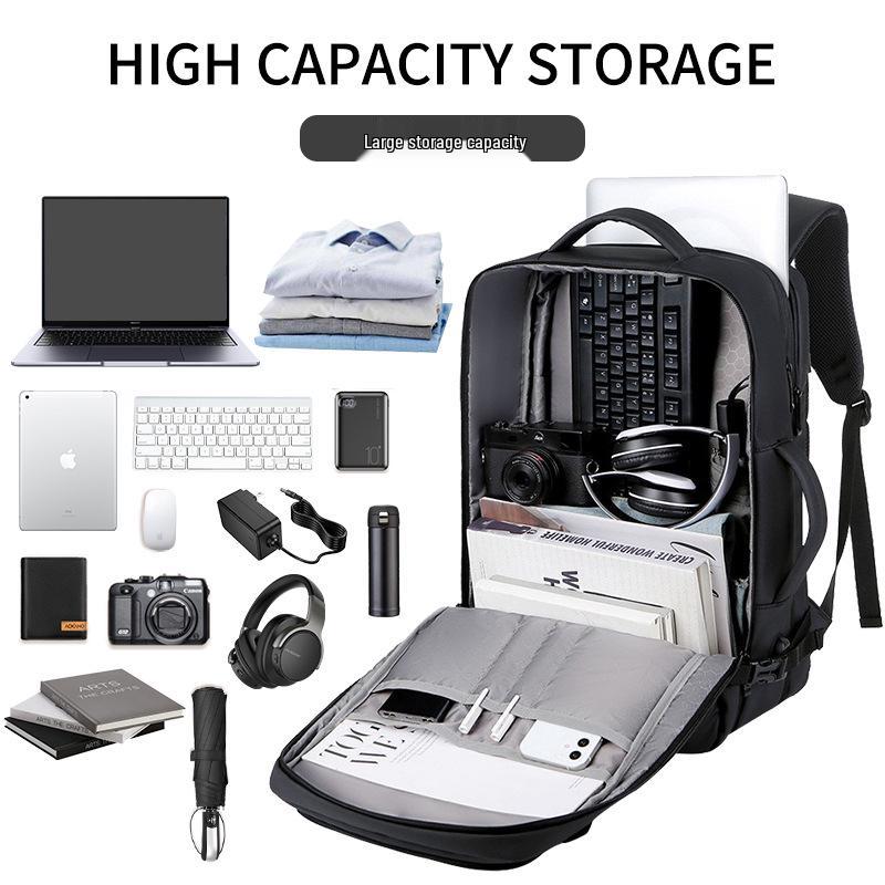 High-End Waterproof Laptop Backpack for Men and Women: Fashionable, Double-Shouldered, Perfect for Travel and Commute