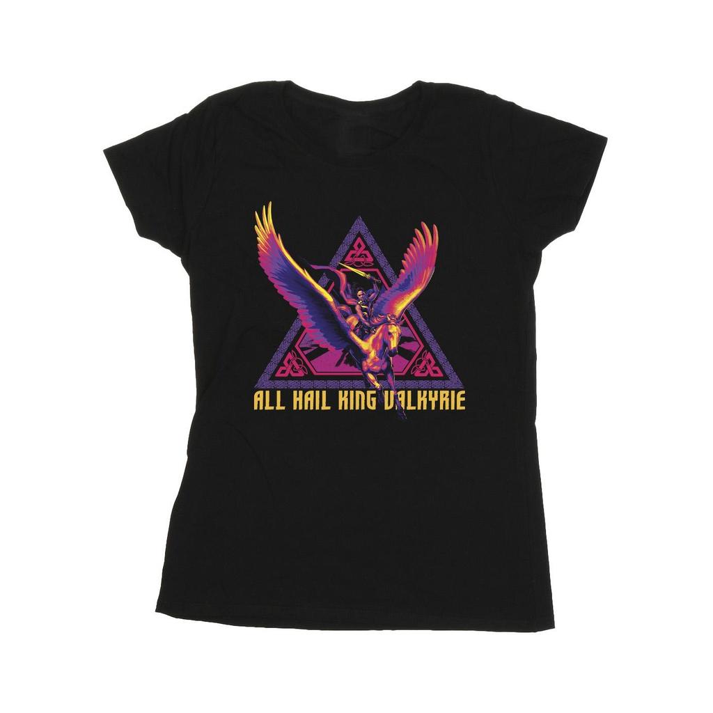 Marvel Womens/Ladies Thor Love And Thunder All Hail Valkyrie Cotton T-Shirt
