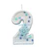 B0KB Winter Snowflake Themed Birthday Number Paraffins Wax Safe For Kids Girls Parties And Cake Toppers Decorations