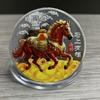 Horse Year Souvenirs Coin Zodiac Horse Keychains Mobile Phone Chains Bags Pendent Spring Festival Supplies Latest Year Gifts