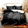 3D Fashion Korn Rock Band Bedding Set Printed Single Comforter Quilt Bed Cover Duvet Cover Pillow Case 3 Pieces Kids Adult Size
