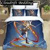 Genshin Impact Digital Printed Polyester Bedding Set For Boys And Girls Three Piece Comfortable Soft Couple Gift Bedding Sets