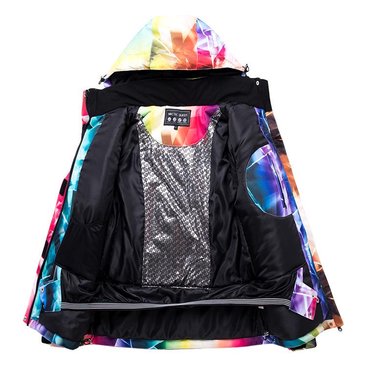 Women's Winter Ski Suit Set - Warm Snowboard Jacket and Pants